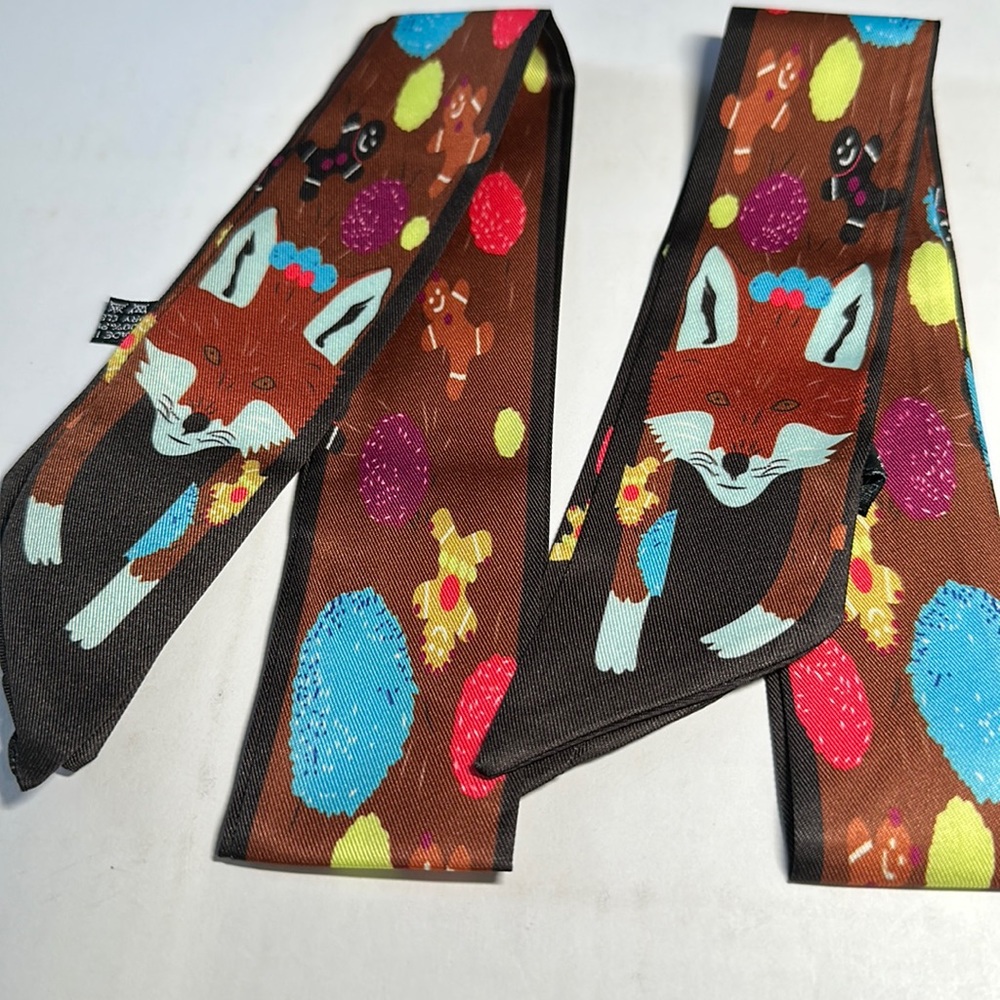 Two Christmas Two Thin Scarves / Hair Bands / Scarves- #781